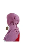 Çıtçıtlı Hijab , Penye , Tesettür , Çıtçıtlı Model , Pratik, Leylak thumbnail 2
