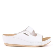 Muya Panna Anatomik Topuk Dikeni Kadın Terlik Beyaz thumbnail 3