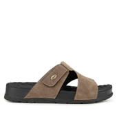 Muya Orka Anatomik Topuk Dik. Masaj Taban Erkek Terlik Vizon thumbnail 2