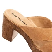 Hush Puppies Bala 624239 Hakiki Deri Kadın Terlik Sand thumbnail 3