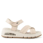 Muya Plivati Airmax Topuk Dik. Memory Foam Kadın Sandalet Krem thumbnail 2