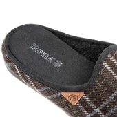 Muya Davis 33802 Anatomik Keçe Erkek Terlik Siyah thumbnail 3