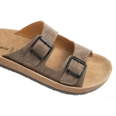 Muya Yuna 31032 Anatomik Taban Kadın Terlik Vizon thumbnail 4