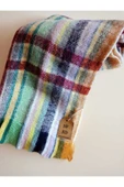 Omuz Şalı - Atkı  Renkli Çizgili Yumuşak, Çift Taraflı Pofidik  Kışlık , Sıcak 45 X 200 thumbnail 4