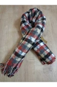 Omuz Şalı Atkı , Kare Desenli , Renkli , Yumuşak, Kışlık , Sıcak 80 X 160 thumbnail 4