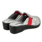 Muya Penny 32924 Anatomik Keçe Kadın Terlik Gri thumbnail 5