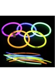 NEON FOSFORLU PARTİ ÇUBUK FOSFORLU BİLEKLİK KARANLIKTA PARLAYAN IŞIK 10 ÇUBUK+10 BAĞLANTI APARATI thumbnail 3