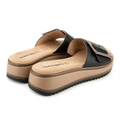 Hush Puppies İcyi 625203 Hakiki Deri Kadın Terlik Siyah thumbnail 4