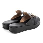 Hush Puppies Asan 624219 Hakiki Deri Kadın Terlik Siyah thumbnail 4