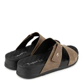 Muya Orka Anatomik Topuk Dik. Masaj Taban Erkek Terlik Vizon thumbnail 4