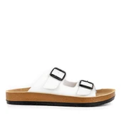 Muya Yuna 31032 Anatomik Taban Kadın Terlik Beyaz thumbnail 1