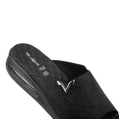 Muya Purist 33236 Airmax Memory Foam Kadın Terlik Desenli Siyah thumbnail 6