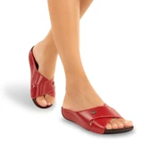 Muya Cyrus Anatomik Topuk Dikeni Kadın Terlik Kırmızı thumbnail 3