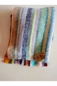 Omuz Şalı - Atkı  Renkli Çizgili Yumuşak, Çift Taraflı Pofidik  Kışlık , Sıcak 45 X 200 thumbnail 5