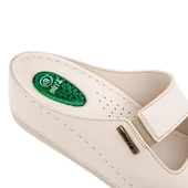 Muya Panna Anatomik Topuk Dikeni Kadın Terlik Full Krem thumbnail 3