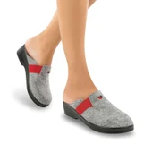 Muya Penny 32924 Anatomik Keçe Kadın Terlik Gri thumbnail 2