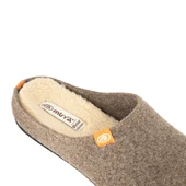 Muya İontas 36900 Anatomik Keçe Kadın Terlik Kahve thumbnail 3