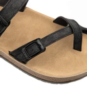 Muya Anny 31030 Anatomik Parmak Arası Kadın Terlik Nubuk Siyah thumbnail 3