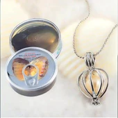 Gerçek İstiridye İçinde İnci Kolye thumbnail 3