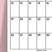 2026 Aylık Planlayıcı Duvar Takvimi, Minimal ve İşlevsel Tasarım, 33 x 48 cm, A4 thumbnail 5