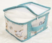 Baby 6'lı Desenli Fileli Bavul Valiz İçi Düzenleyici Çok Amaçlı Organizer (yeşil) thumbnail 2