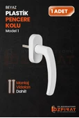 Pimapen PVC Pencere Kolu – Plastik – Beyaz – Model 1 – (1 Adet) thumbnail 1