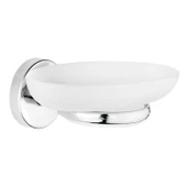 Vidalı Sabunluk Banyo Tuvalet Mutfak İçin Krom Duvar Tipi  Şık Metal Dayanıklı Tasarım Aksesuar thumbnail 4