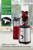 Kiwi Ksb-2240 Standlı Paslanmaz Çelik Sporcu Blender - Kişisel Smoothie Blender 600 ml Bardaklı thumbnail 1
