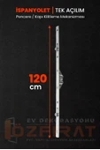 120cm Tek Açılım İspanyolet – PVC Pimapen Kapı Pencere Kilidi – (2 Adet) thumbnail 2