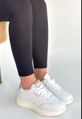 Yejja Beyaz Cilt Bağcıklı Spor Ayakkabı thumbnail 2