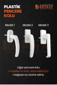 Pimapen PVC Pencere Kolu – Plastik – Beyaz – Model 2 – (2 Adet) thumbnail 5