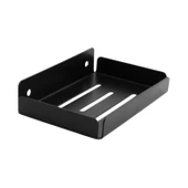 Siyah Renk Metal Katı Sabunluk Kalıp Sabun Koyma Aparatı Vidalı El Sabunluğu Duvara Monteli thumbnail 5