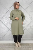 KADIN DİKME DETAYLI TESETTÜR TUNİK thumbnail 1