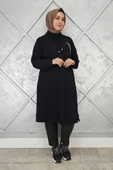 KADIN DİKME DETAYLI TESETTÜR TUNİK thumbnail 2