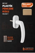 Pimapen PVC Pencere Kolu – Plastik – Beyaz – Model 1 – (200 Adet / 1 Koli) thumbnail 1