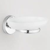 Vidalı Sabunluk Banyo Tuvalet Mutfak İçin Krom Duvar Tipi  Şık Metal Dayanıklı Tasarım Aksesuar thumbnail 6