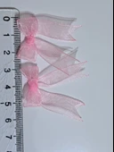 Pratikbox Mini Fiyonk / Tül 1cm'lik / Hediyelik / Süsleme / PEMBE Renk / 50 Adet / thumbnail 4