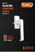 Pimapen PVC Pencere Kolu – Plastik – Beyaz – Model 3 – (2 Adet) thumbnail 1
