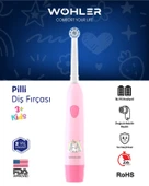 Wohler Değiştirilebilir Başlıklı Pilli Kız Çocuk Diş Fırçası 3+ , Fda Onaylı thumbnail 1