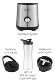 Kiwi Ksb-2240 Standlı Paslanmaz Çelik Sporcu Blender - Kişisel Smoothie Blender 600 ml Bardaklı thumbnail 3