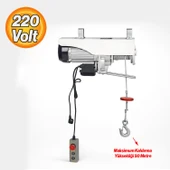 Elektrikli Vinç 250/500 KG Caraskal Güçlü Motorlu Çelik Halatlı Yük Kaldırma Makinesi asansör Vinci thumbnail 4