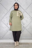 KADIN CEBİ KOMBİN VE AKSESUAR DETAYLI TESETTÜR TUNİK thumbnail 3