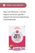 New Life Mena K2+D3 60 Kapsül 3 Adet thumbnail 4