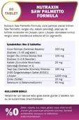 Nutraxin Saw Palmetto Formula 60 Tablet 2 Adet thumbnail 2