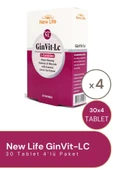 New Life GinVit-Lc L- Carnitine 30 Film Tablet 4 Adet thumbnail 1