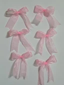 Pratikbox Fiyonk / Tül 2cm'lik / Hediyelik / Süsleme / PEMBE Renk / 50 Adet thumbnail 3