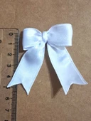 Pratikbox Pratikbox Fiyonk / Saten 2cm'lik / Hediyelik / Süsleme / Nişan/ Beyaz Renk / 35 Adet / Silikonlu thumbnail 3