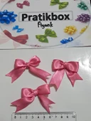 Pratikbox Fiyonk / Saten 2cm'lik / Hediyelik / Süsleme / Nişan/ Pembe Renk / 35 Adet / Arkası Silikonlu thumbnail 2