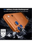 Apple iPhone 17 Air Metal Çerçeveli Kamera Koruma Lensi Gold thumbnail 7