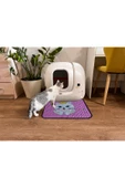 PeraMila Elekli Tuvalet Önü Desenli Kedi Kumu Paspas 45 X 60 Cm thumbnail 1